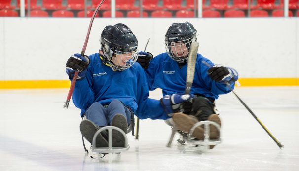 The sledge-hockey club 